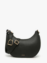 Shoulder Bag Torsade Leather Etrier Black torsade ETOS167M-vue-porte