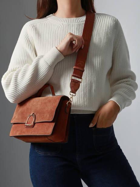 Crossbody Bag M Altesse Suede Etrier Brown altesse suede EASU048M other view 1